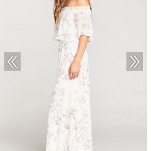 Floral off the shoulder dress